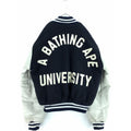 a bathing ape post overalls varsity jacket 90s