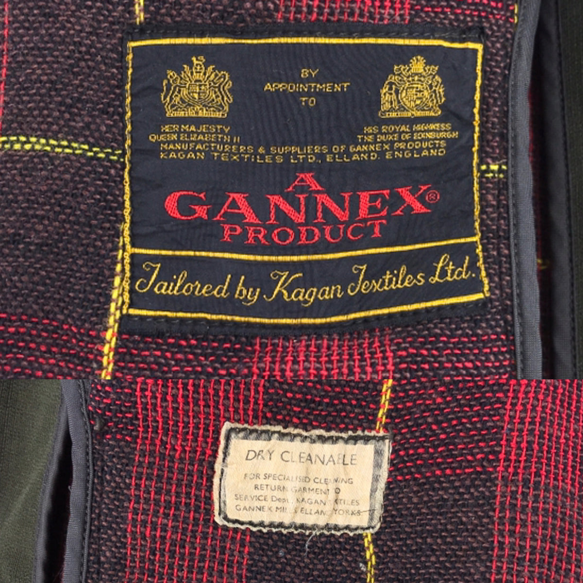 イギリスGANNEX製 ウールコート 2ワラント