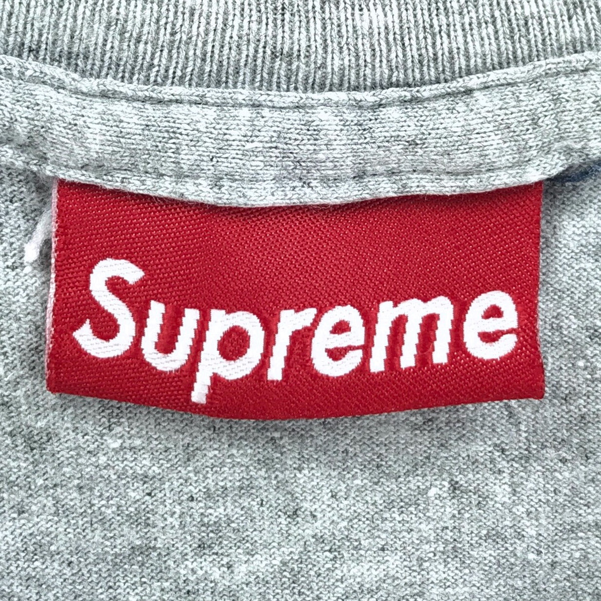 supreme t-shirt 90s box logo gray– train in vain