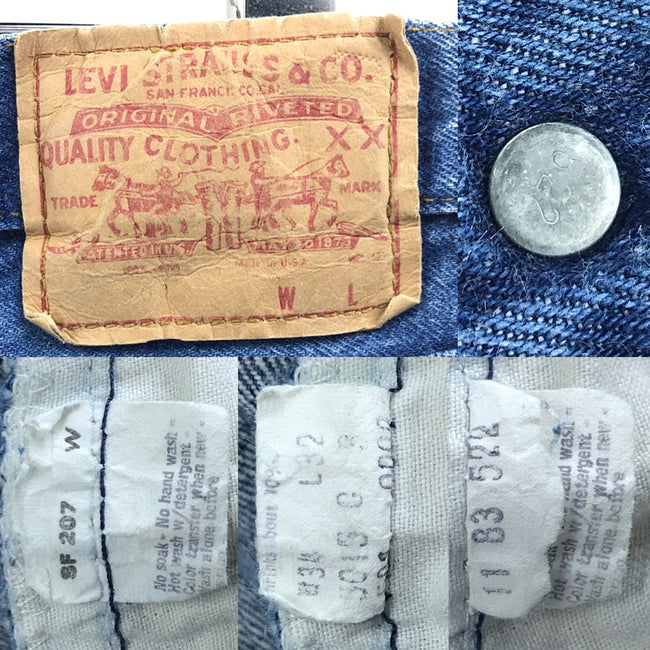 levi's 501 80s w34l32