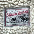 lee storm rider denim boa jacket 80s