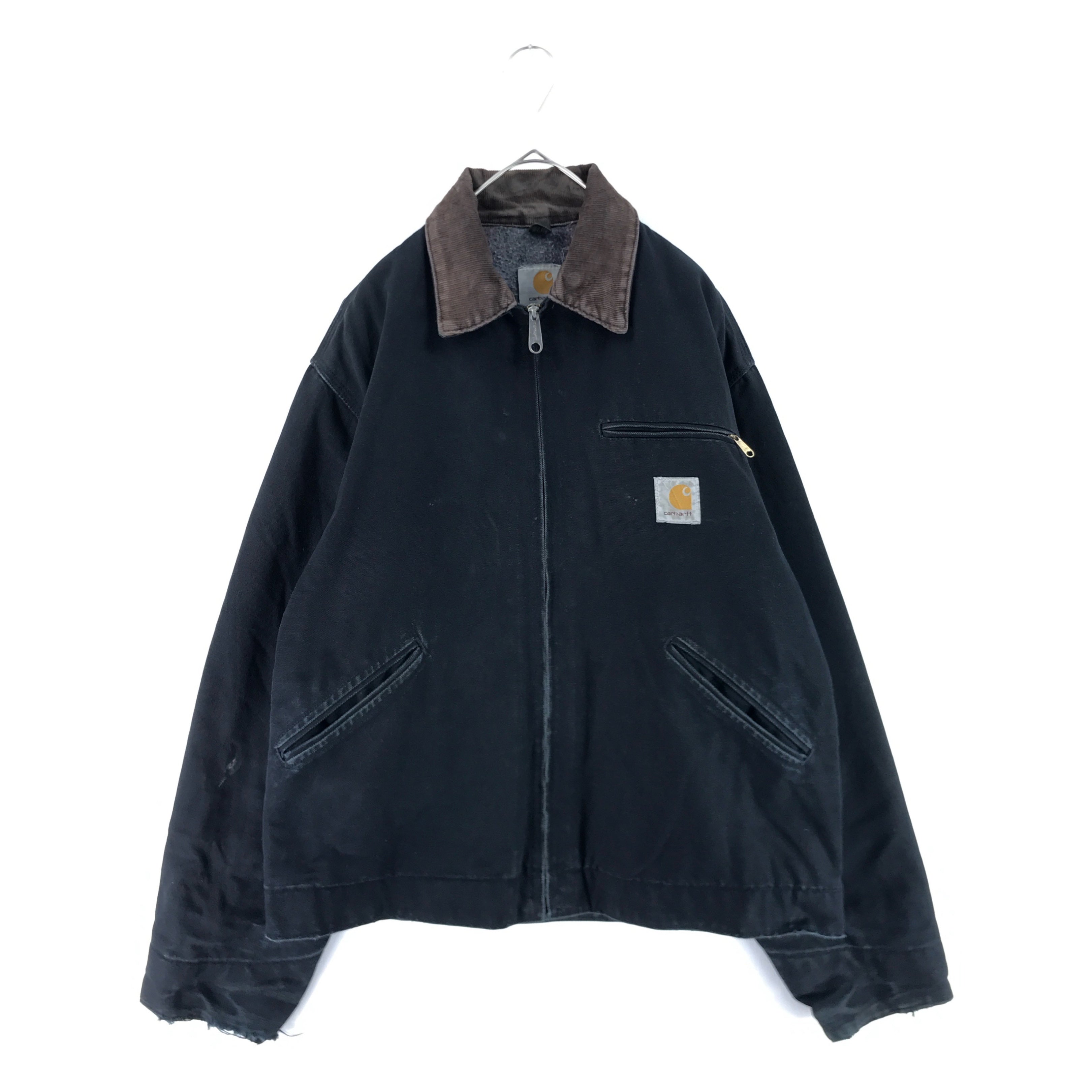 90s Carhartt 星タグ デトロイトジャケット 9分丈 M ブラック 90s Carhartt 星タグ デトロイトジャケット 9分丈 M ブラック