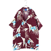 ocean pacific hawaiian shirt 80s