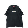 supreme t-shirt 1997 box logo burberry black