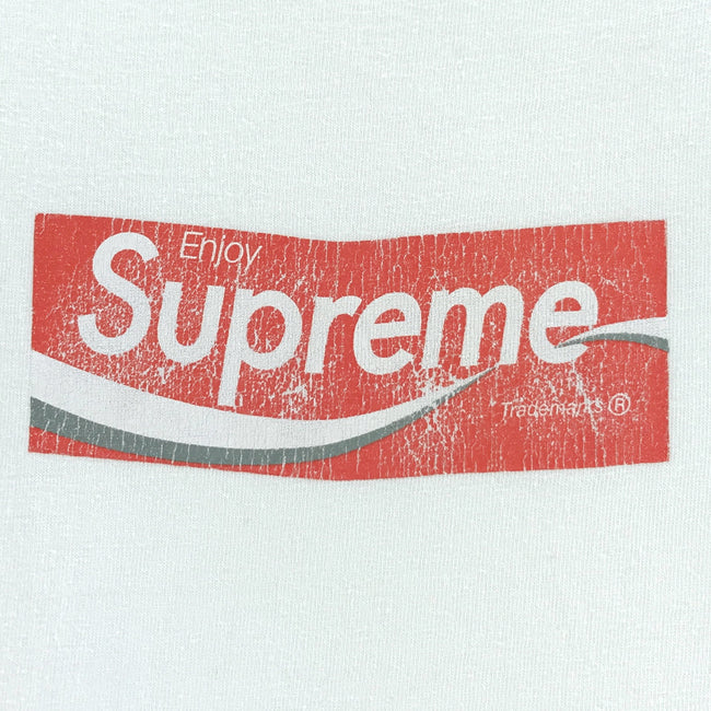 supreme t-shirt box logo1997 coca-cola white