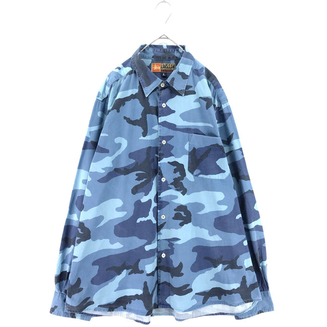 stussy outdoor camouflage shirt 90s