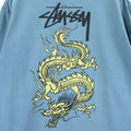 stussy t-shirt 80s dragon print