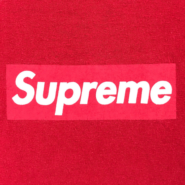 supreme t-shirt 90~00s box logo red– train in vain