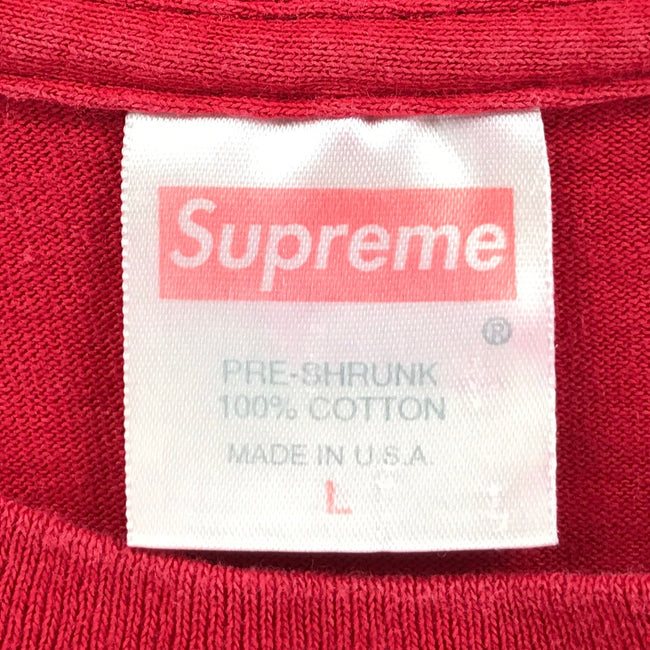 supreme t-shirt 90~00s box logo red– train in vain