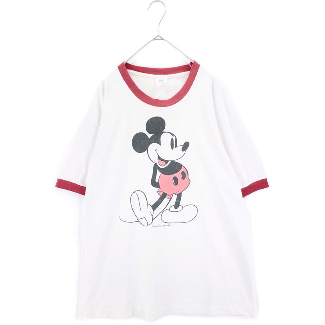 mickey mouse 60~70s ringer t-shirt