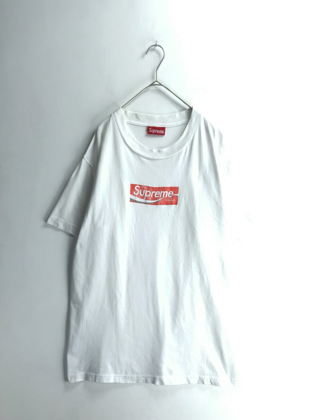 supreme t-shirt box logo1997 coca-cola white– train in vain