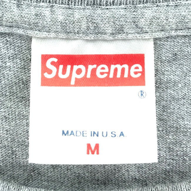 supreme t-shirt box logo 2000 monogram gray– train in vain