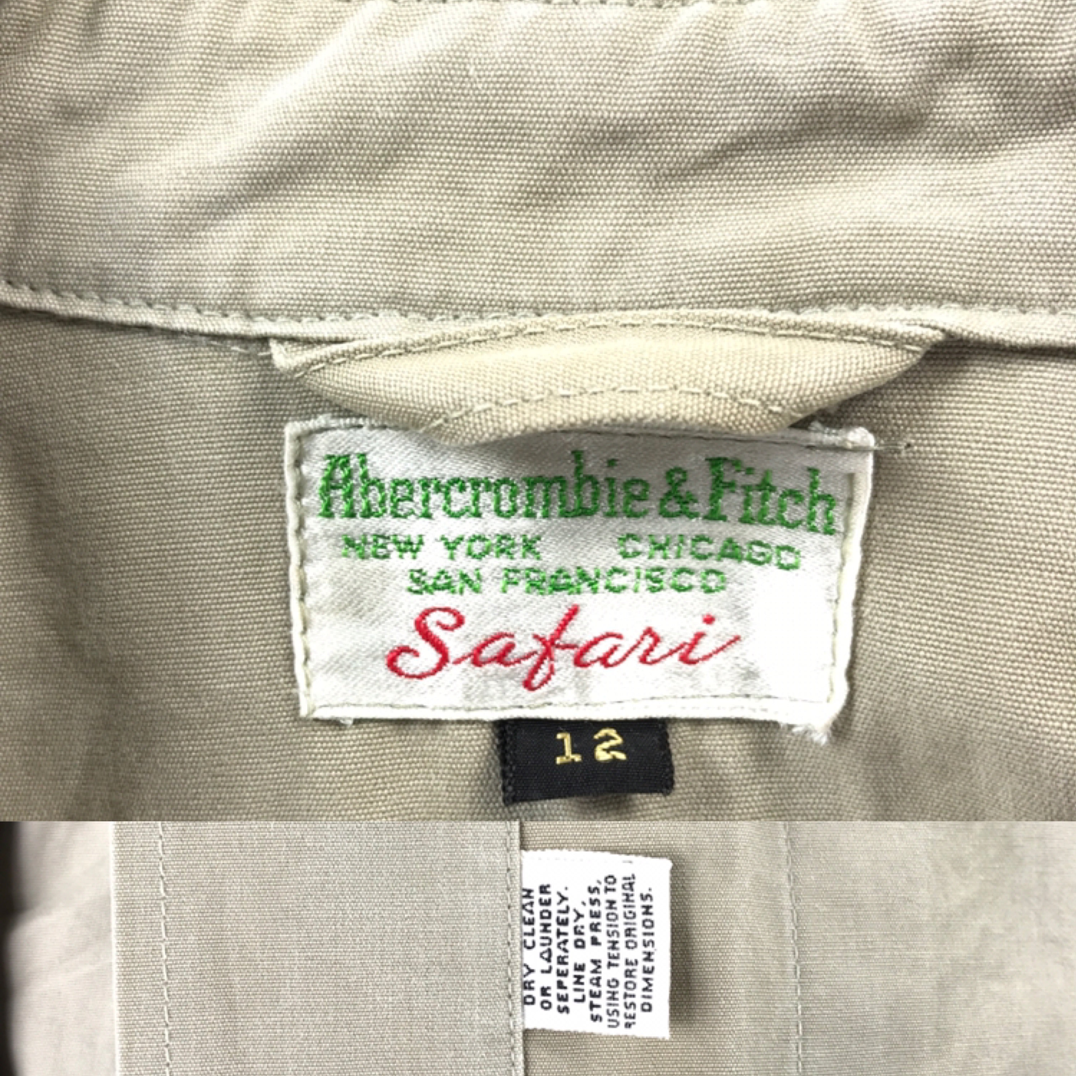 abercrombie & fitch safari jacket 60s– train in vain